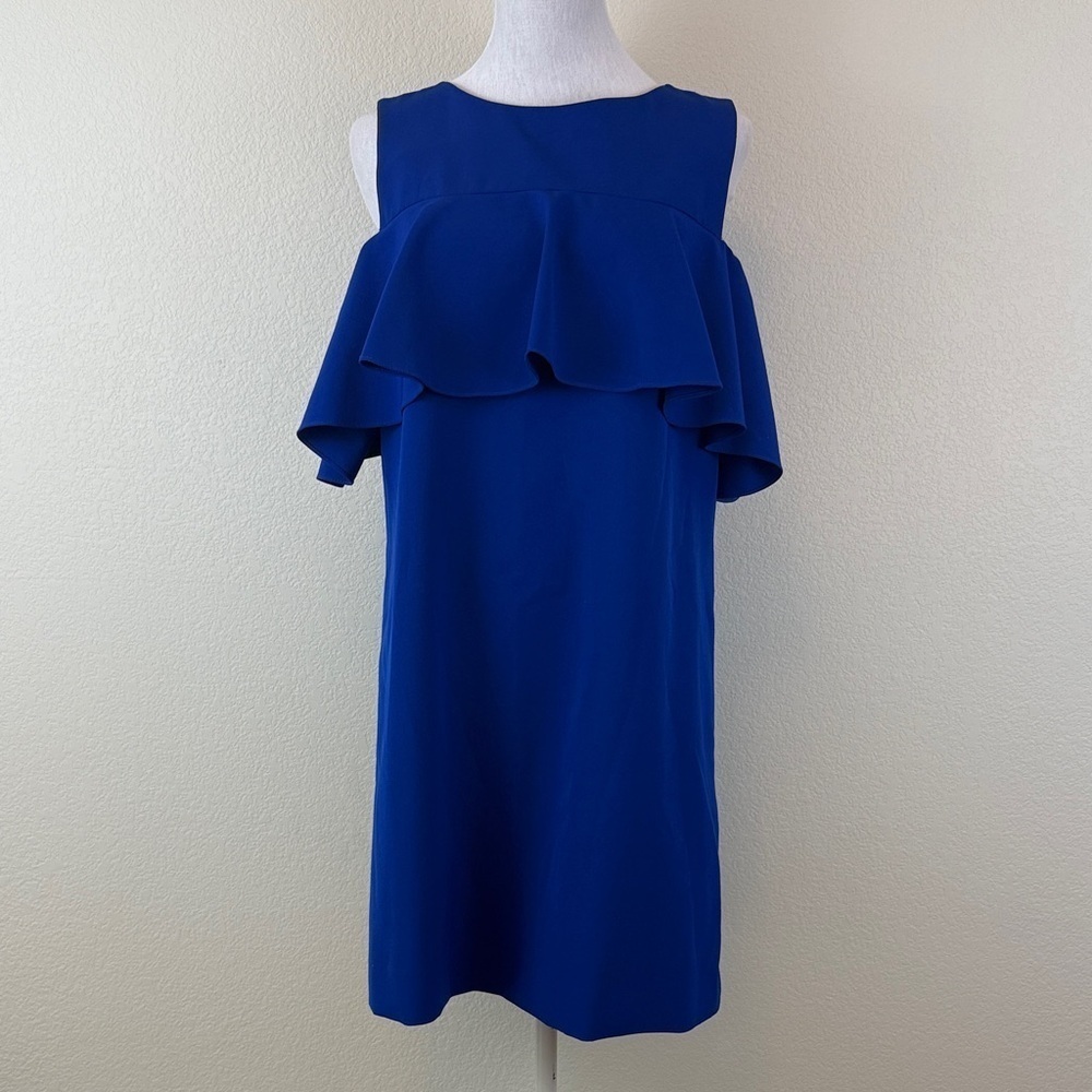 Tahari Elegant Ruffle Sleeveless Dress Size 8